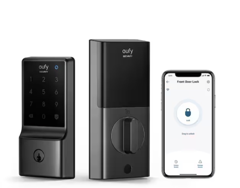 Keypad smart lock with phone app