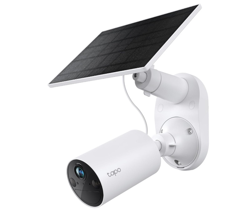 Solar-powered wireless security camera