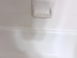 Stained, cracked tub caulk cleaned out and replaced