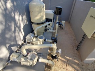 Pool pump and filter equipment